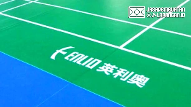 Rincian Anggaran Biaya Pembuatan Lapangan Badminton Outdoor / Indoor 4 vinyl merk enlio