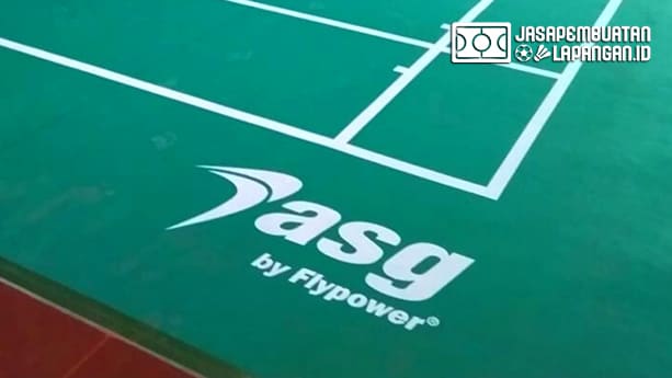 Rincian Anggaran Biaya Pembuatan Lapangan Badminton Outdoor / Indoor 5 vinyl merk flypower