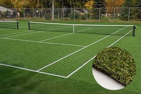 lapangan tenis rumput sintetis
