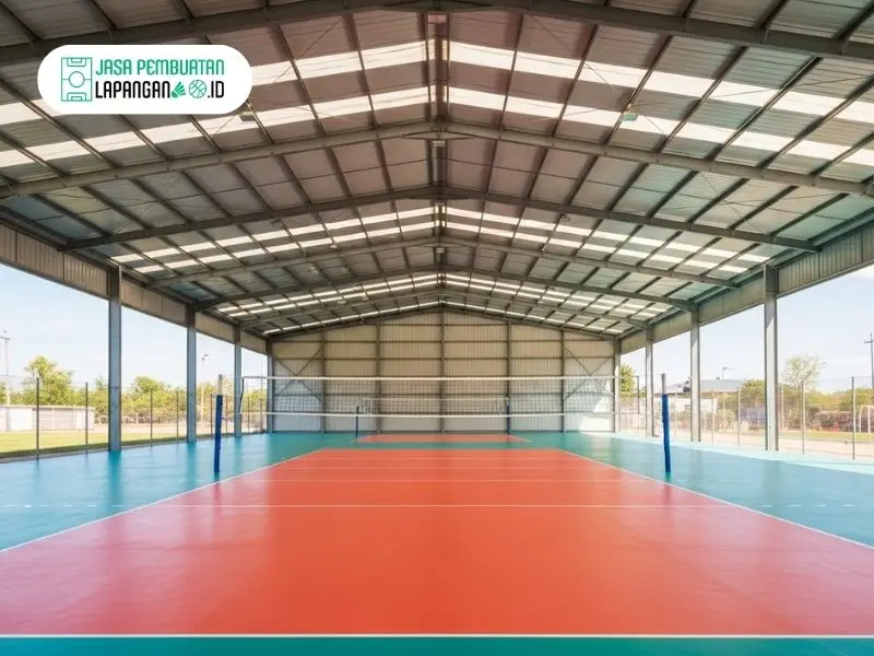 lapangan voli flexypave
