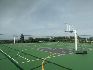 cat lantai lapangan outdoor