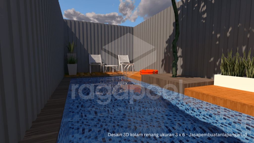 Desain Kolam Renang 3x6 Meter & Estimasi Biaya Pembuatannya 4 Desain Kolam Renang 3x6 Meter & Estimasi Biaya Pembuatannya