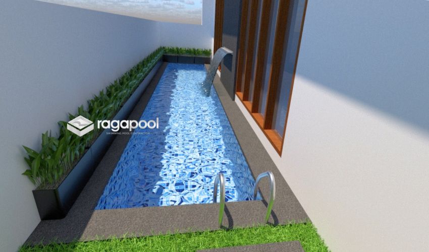 Contoh Desain dan Biaya Pembuatan Kolam Renang Ukuran 2x6 Meter 2 Desain Kolam Renang Ukuran 2x6 Meter