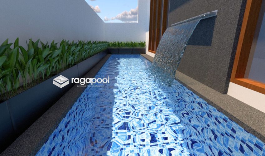 Contoh Desain dan Biaya Pembuatan Kolam Renang Ukuran 2x6 Meter 3 Contoh Desain Kolam Renang 2 x 6 Meter
