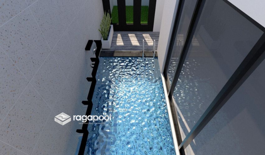 Kolam Renang Ukuran 2x4 • Contoh Desain dan Biaya Pembuatannya 2 Desain Kolam Renang Ukuran 2 x 4 Meter