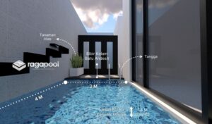 Contoh Desain Kolam Renang Ukuran 2 x 4 Meter