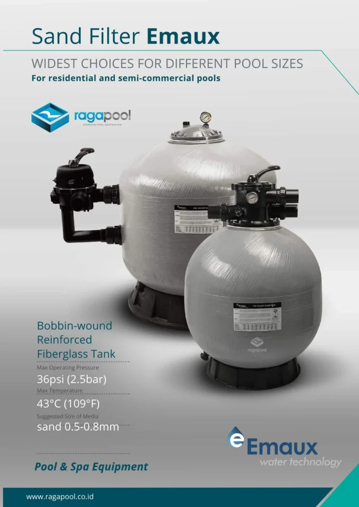 Sand Filter Emaux (Pelengkap Sistem Pompa)