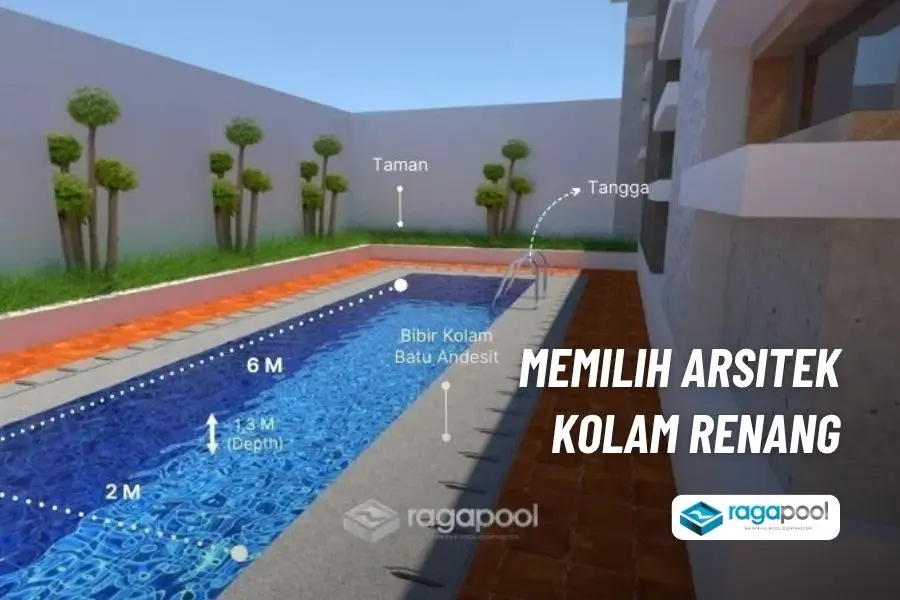 gambar arsitek kolam renang
