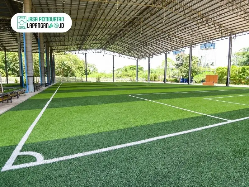 Rincian Anggaran Biaya Pembuatan Lapangan Futsal 1 lantai rumput sintetis lapangan futsal