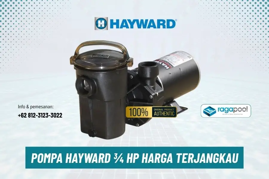Pompa Kolam Renang Hayward 3/4 HP Harga Hemat Daya Kuat 6 pompa hayward 34 hp