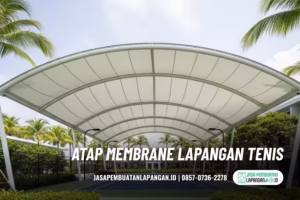 atap membrane lapangan tenis