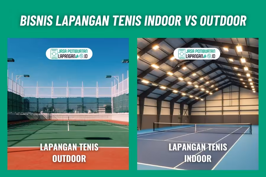 Peluang Bisnis Lapangan Tenis: Analisis ROI & Prospek 2 bisnis lapangan tenis indoor vs outdoor