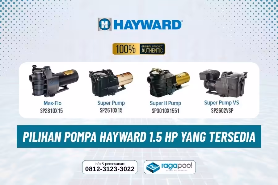 jual pompa hayward 1.5 hp
