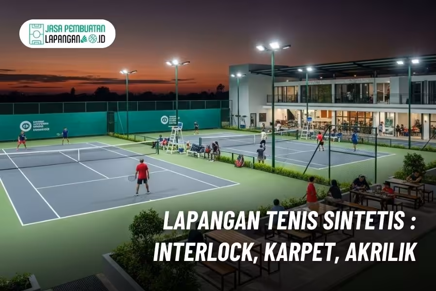 lapangan tenis sintetis