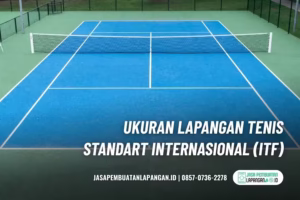 ukuran lapangan tenis