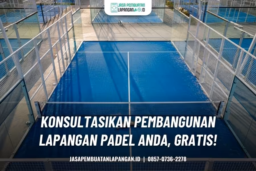 biaya pembuatan 1 lapangan padel