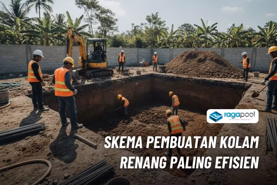 skema borongan bikin kolam renang