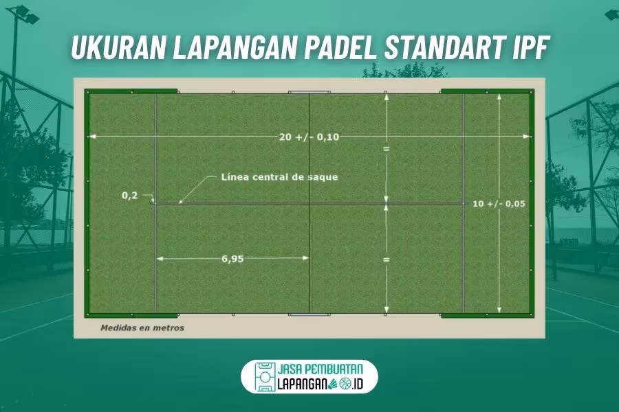 Mengenal Apa itu Lapangan Padel: Panduan Lengkap untuk Pemula 2 ukuran lapangan padel