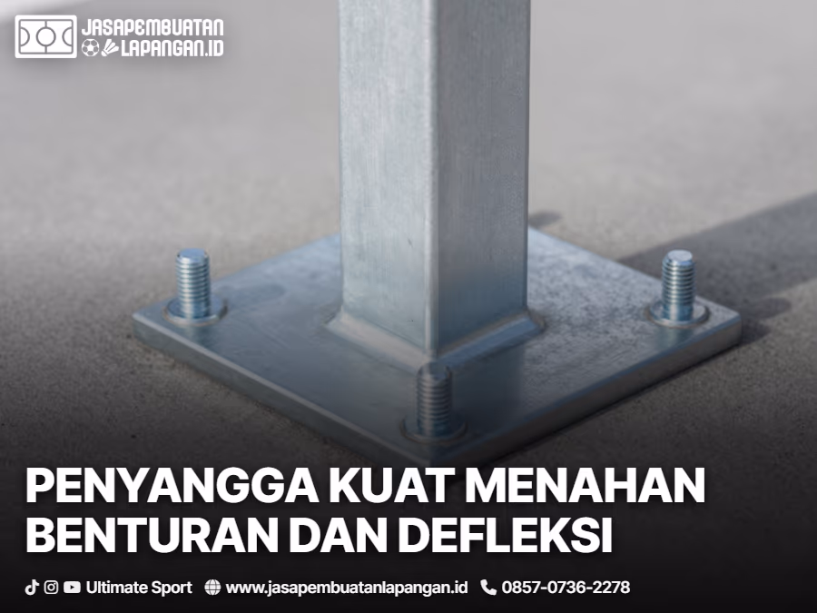 desain tiang lapangan padel
