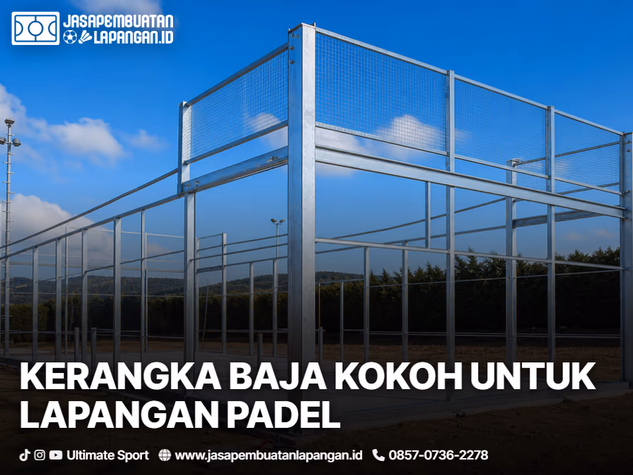 kerangka lapangan padel